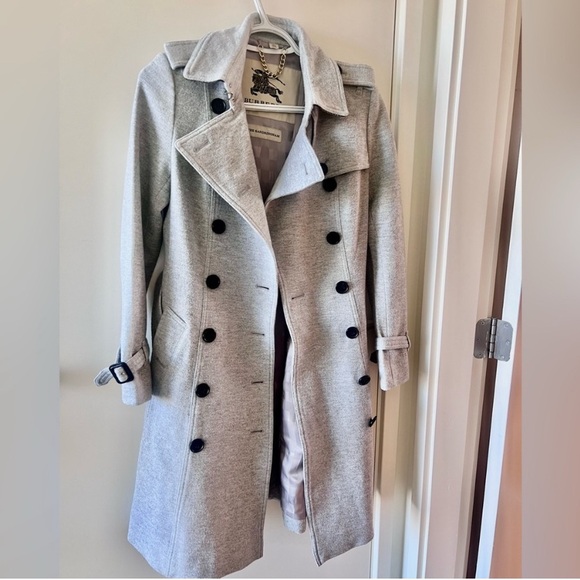 Burberry Gray Trench Coat - Picture 3 of 12